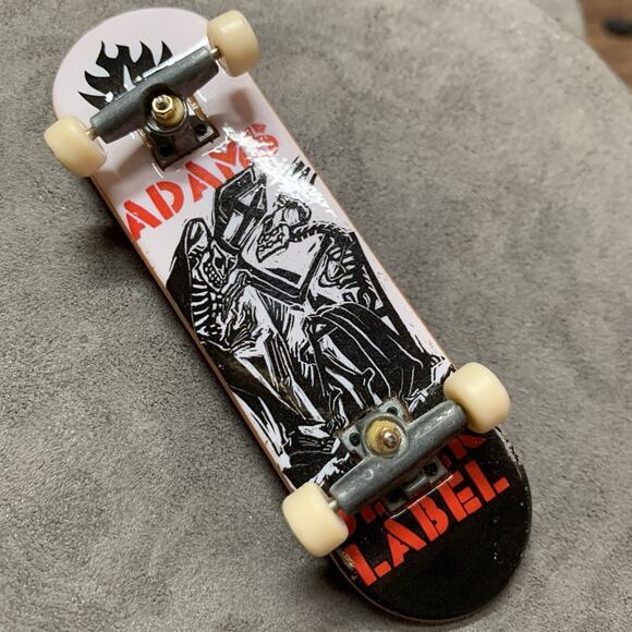 Vintage Jason Adams Black Label Tech Deck Fingerboard Skeleton Graphic - Picture 1 of 6